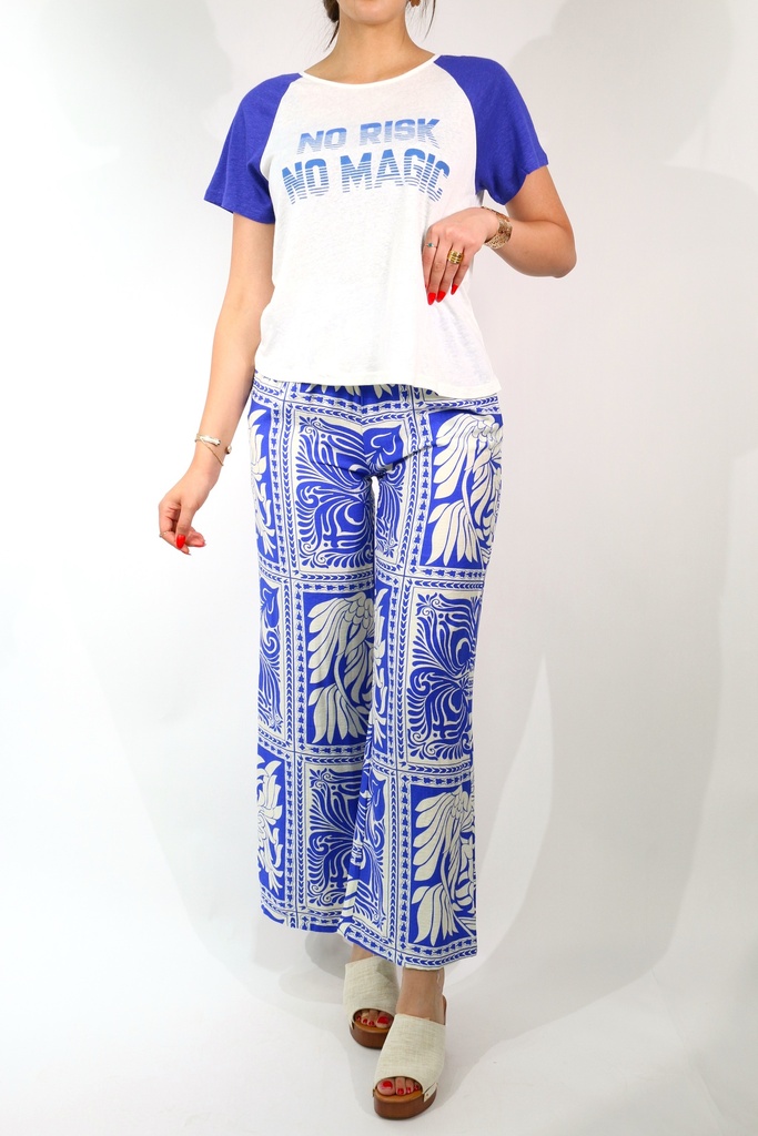 Pantalon Imprimé Wave