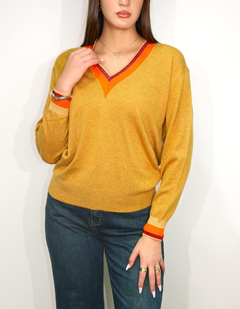 PULL Cricket Moutarde