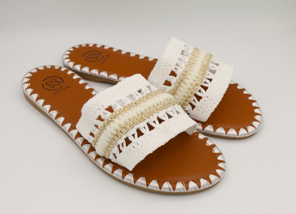Mules dentelle Blanche