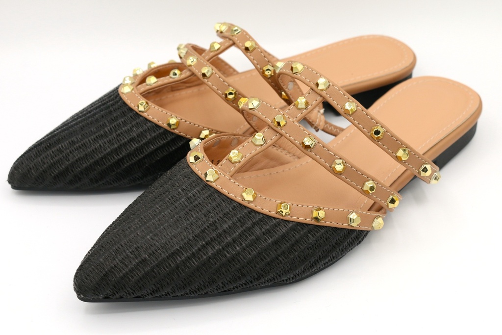 Mules cloutée noir 